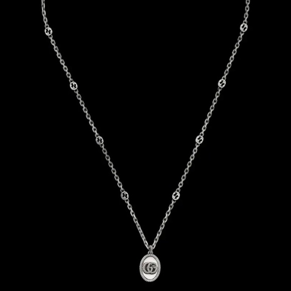 Gucci Jewelry - Gucci Oval Sliver Necklace #20100889